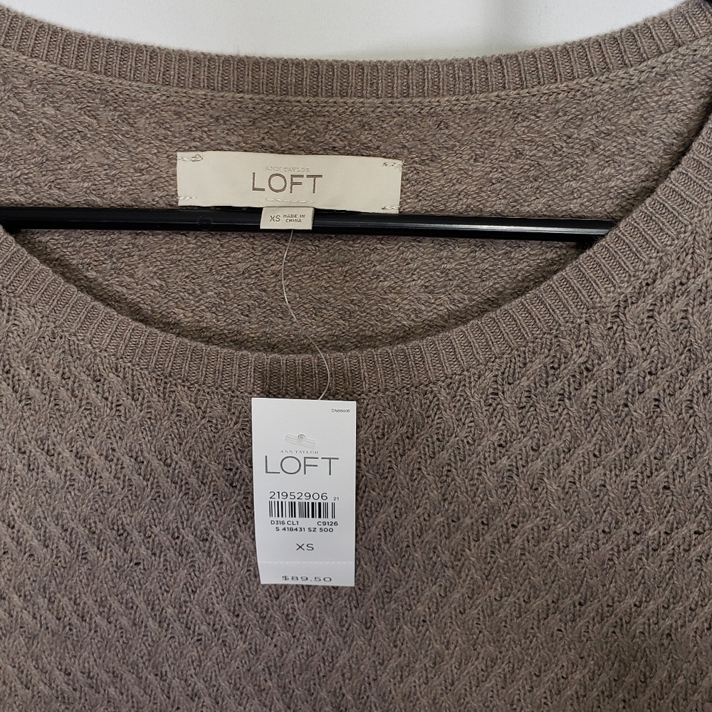 LOFT Textured Sweater Dress - Picture 4 of 5